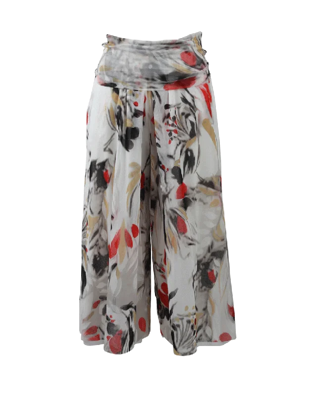 Houndstooth print wide leg pants for women in a sophisticated and statement - making styleCigno Print Culottes Houndstooth print wide leg pants for women in a sophisticated and statement - making styleCigno Print Culottes