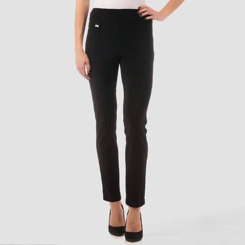 Distressed wide leg denim pants for women in a trendy and edgy styleClassic Straight Pant W/ Side Slit In Black Distressed wide leg denim pants for women in a trendy and edgy styleClassic Straight Pant W/ Side Slit In Black