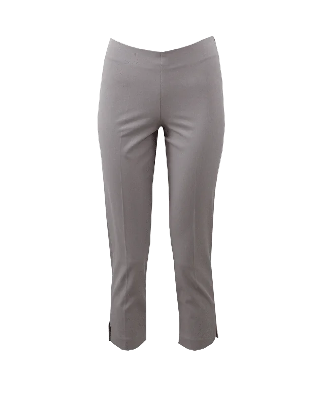 Tartan plaid pants for women in a vintage styleCotton Side Zip Pant