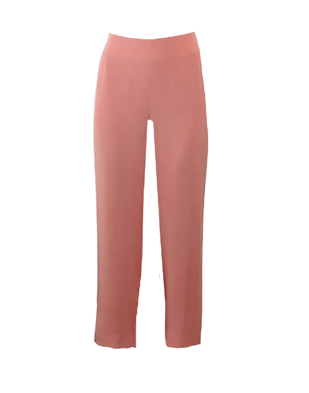 Elastic waist skinny pants for plus size women in a comfortable fitCrop Pajama Pant