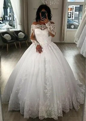Formal satin wedding dress with a long trainDetails about Off-the-shoulder Ball Gown Wedding Dresses Prom Dresses cg16337 Formal satin wedding dress with a long trainDetails about Off-the-shoulder Ball Gown Wedding Dresses Prom Dresses cg16337