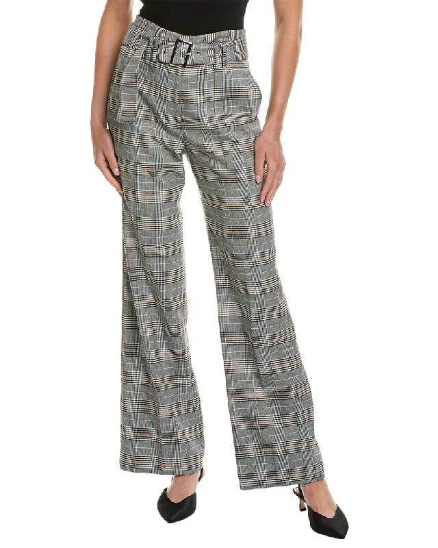 Sequined wide leg pants for women at clubElie Tahari Belted Wide Leg Pant