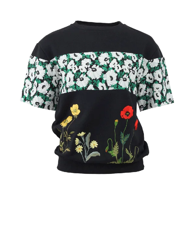Thermal lined jogger pants for women in a warm and sporty styleFlower Embroidered Sweatshirt