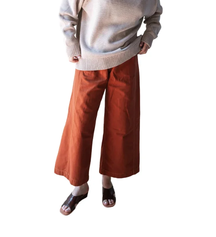 Sequined palazzo pants for women in a glamorous and party - ready styleGarra Pant In Terracotta