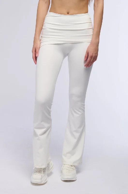 Houndstooth print pants for women in a sophisticated styleGET MOVIN FLARE LEGGING