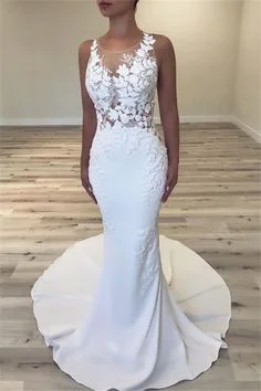 Imported high - quality wedding dressGlamorous Mermaid Wedding Dresses Sleeveless Sheer Tulle Bridal Gowns Prom Dress cg9695 Imported high - quality wedding dressGlamorous Mermaid Wedding Dresses Sleeveless Sheer Tulle Bridal Gowns Prom Dress cg9695