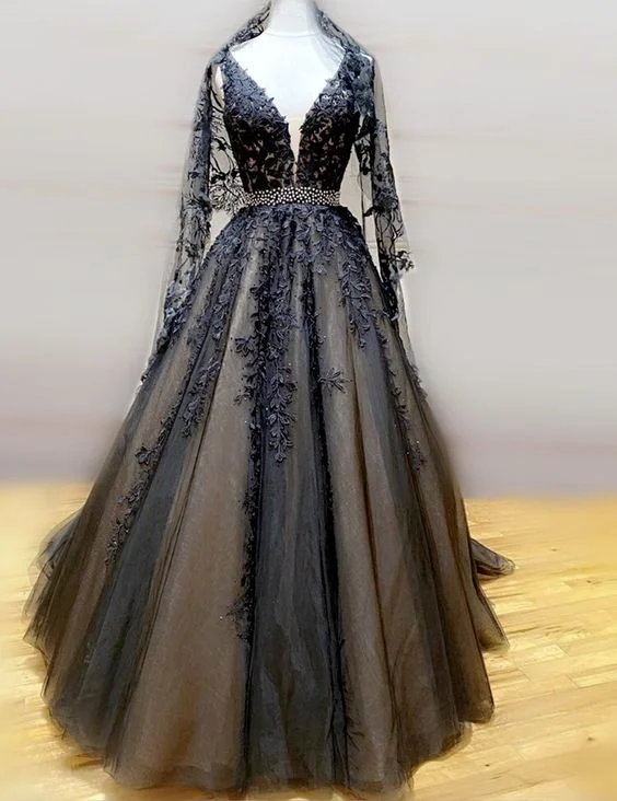 Polka - dot wedding dress for a fun touchgorgeous lace long prom dresses Black wedding dresses ball gown cg17316 Polka - dot wedding dress for a fun touchgorgeous lace long prom dresses Black wedding dresses ball gown cg17316
