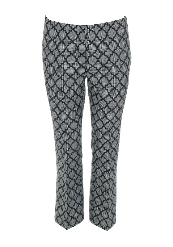 Recycled material pants for women in an eco - friendly optionGuess Womens Houndstooth 7/8 Trousers, Grey