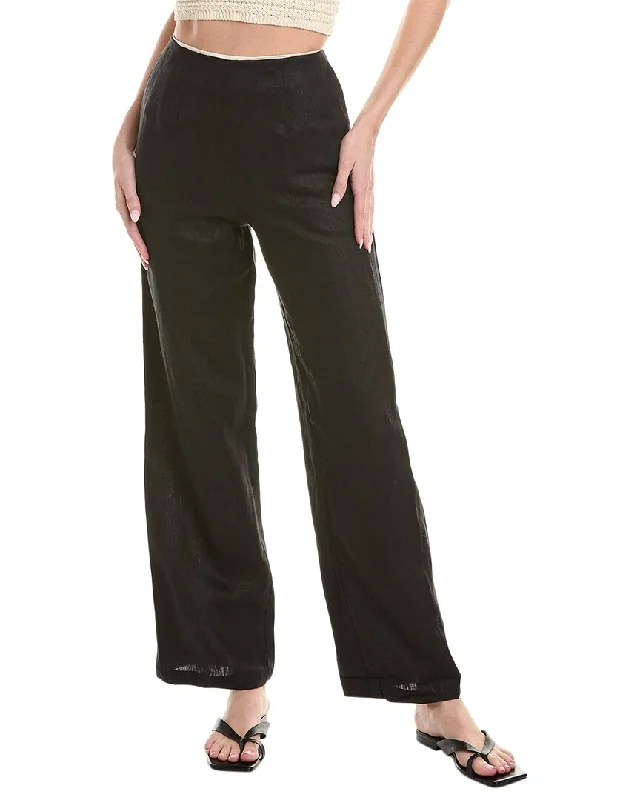 Patchwork wide leg pants for women in a creative and unique styleHevron Yara Linen Pant Patchwork wide leg pants for women in a creative and unique styleHevron Yara Linen Pant