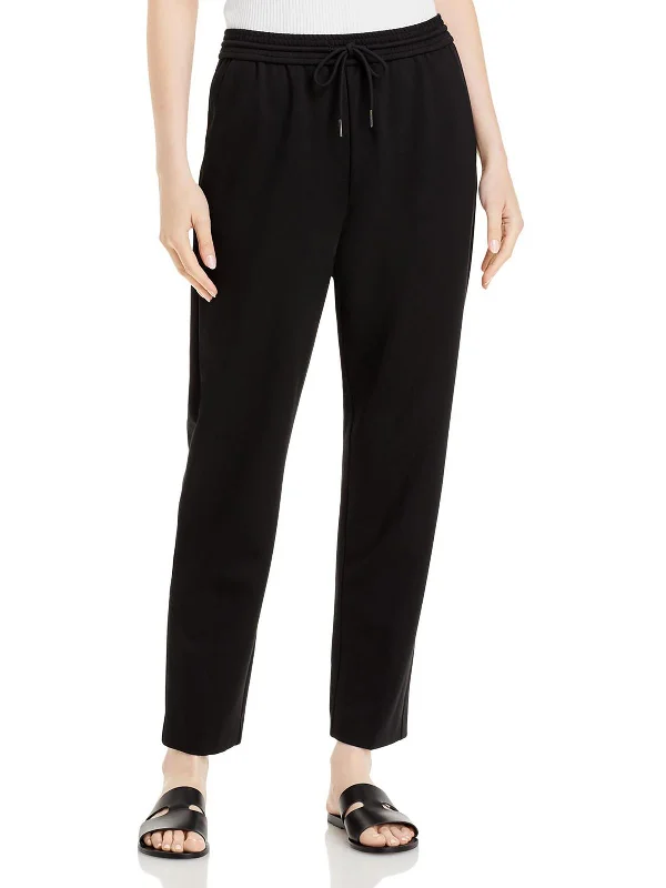 Flowy wide leg maxi pants for women in a beachy and romantic styleKatie Womens Heathered Drawstring Dress Pants Flowy wide leg maxi pants for women in a beachy and romantic styleKatie Womens Heathered Drawstring Dress Pants
