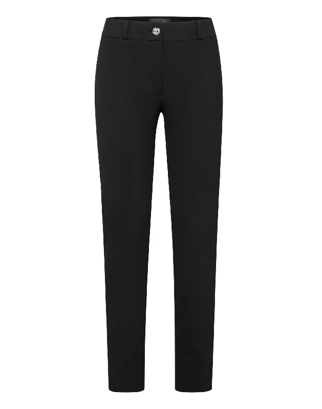 Polyester blend wide leg dress pants for women in a durable and formal styleLong Trousers Iconic Plein