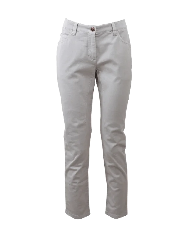 High waisted cargo joggers for women in a practical styleLoose Fit Denim Riding Pant