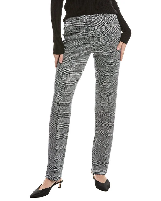 Plaid wide leg jeans for women in a preppy and trendy styleMax Mara Studio Alaggio Trouser