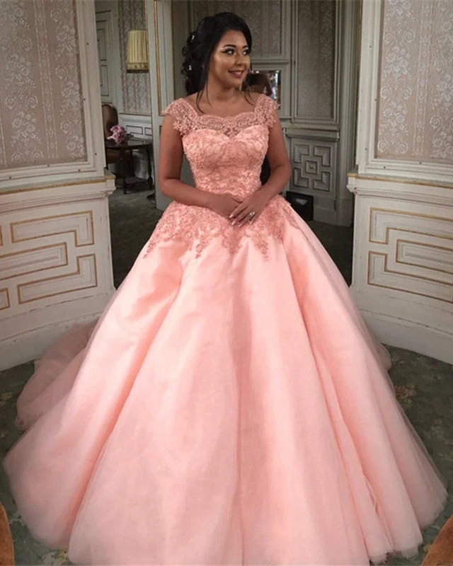 Plunging - neckline wedding dress for a bold lookModest Lace Cap Sleeves Organza Quinceanera Dresses Ball Gowns Plunging - neckline wedding dress for a bold lookModest Lace Cap Sleeves Organza Quinceanera Dresses Ball Gowns