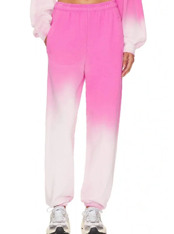 Tapered leg pants for women in a modern fitOmbre Sweatpants In Flamingo Ombre