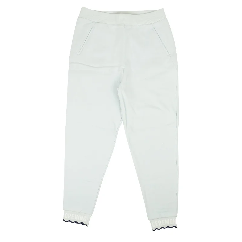 Polyester blend pants for women in durabilityOpening Ceremony Scallop Elastic Logo Sweatpant - Dust Blue