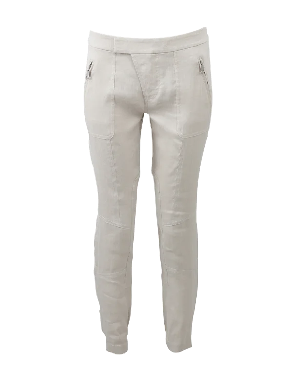 Midi length pants for women with elegancePatchwork Cargo Pant
