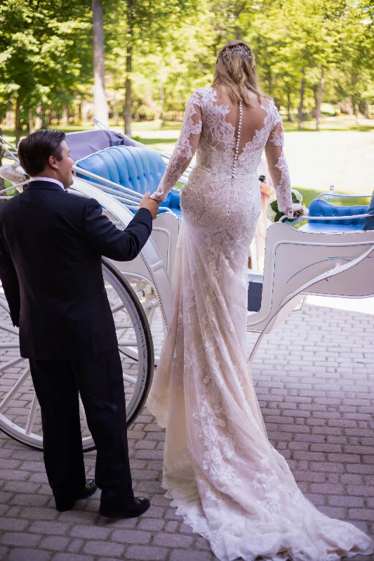 Gothic - inspired wedding dress for an edgy bridePronovias ZANDURI OFW/CRST/ND/BG TL&E 71013005.01A Gothic - inspired wedding dress for an edgy bridePronovias ZANDURI OFW/CRST/ND/BG TL&E 71013005.01A