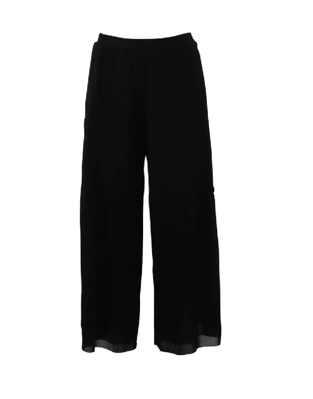 Recycled fabric pants for women in an eco - friendly and sustainable stylePull-On Culottes Recycled fabric pants for women in an eco - friendly and sustainable stylePull-On Culottes