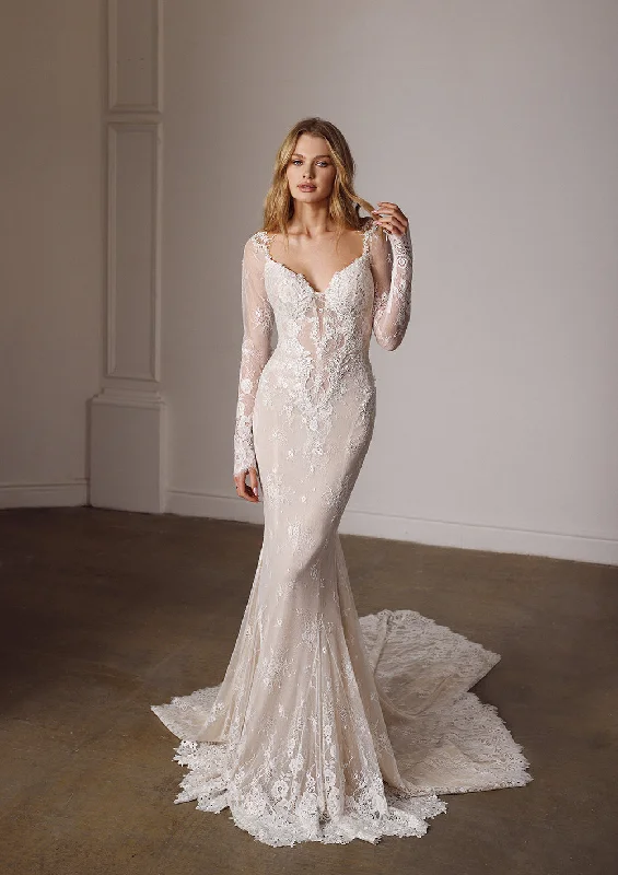 Plus - size A - line wedding dress for a comfortable fitRania
