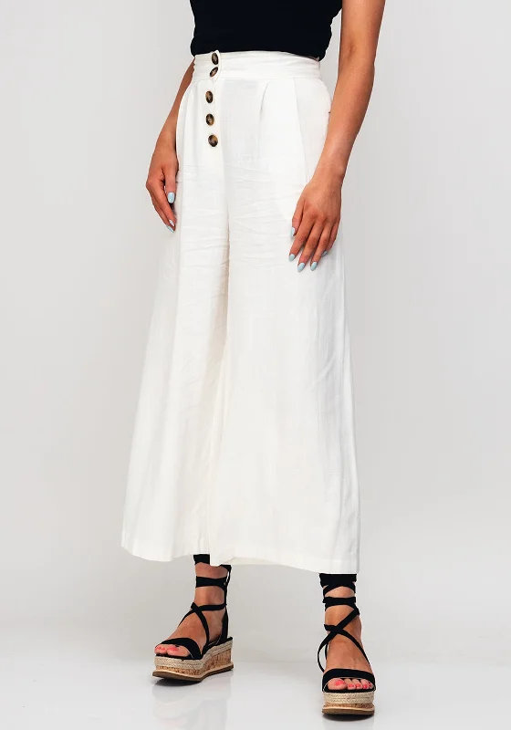 Floral embroidered pants for women in a delicate designSeventy1 Flared Fit Trousers, White