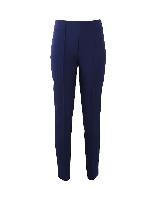 Paisley patterned wide leg jeans for women in an elegant and unique styleSide Zip Skinny Pant