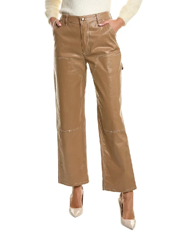 High waisted skinny pants for women in dark colorsSt. John Laminated Twill Pant