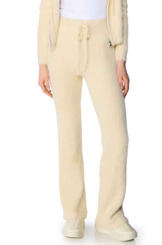Tartan plaid pants for women in a vintage styleUNWIND FUZZY WIDE LEG JOGGER