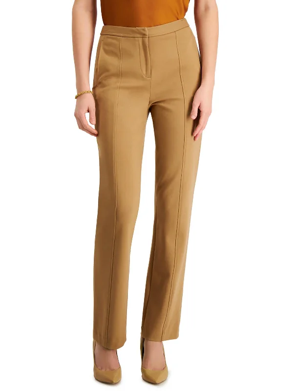 Ripped skinny jeans for women in a edgy styleWomens High Rise Pintuck Straight Leg Pants