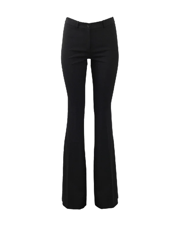 High waisted cargo pants for women in military styleWool Flare Pant