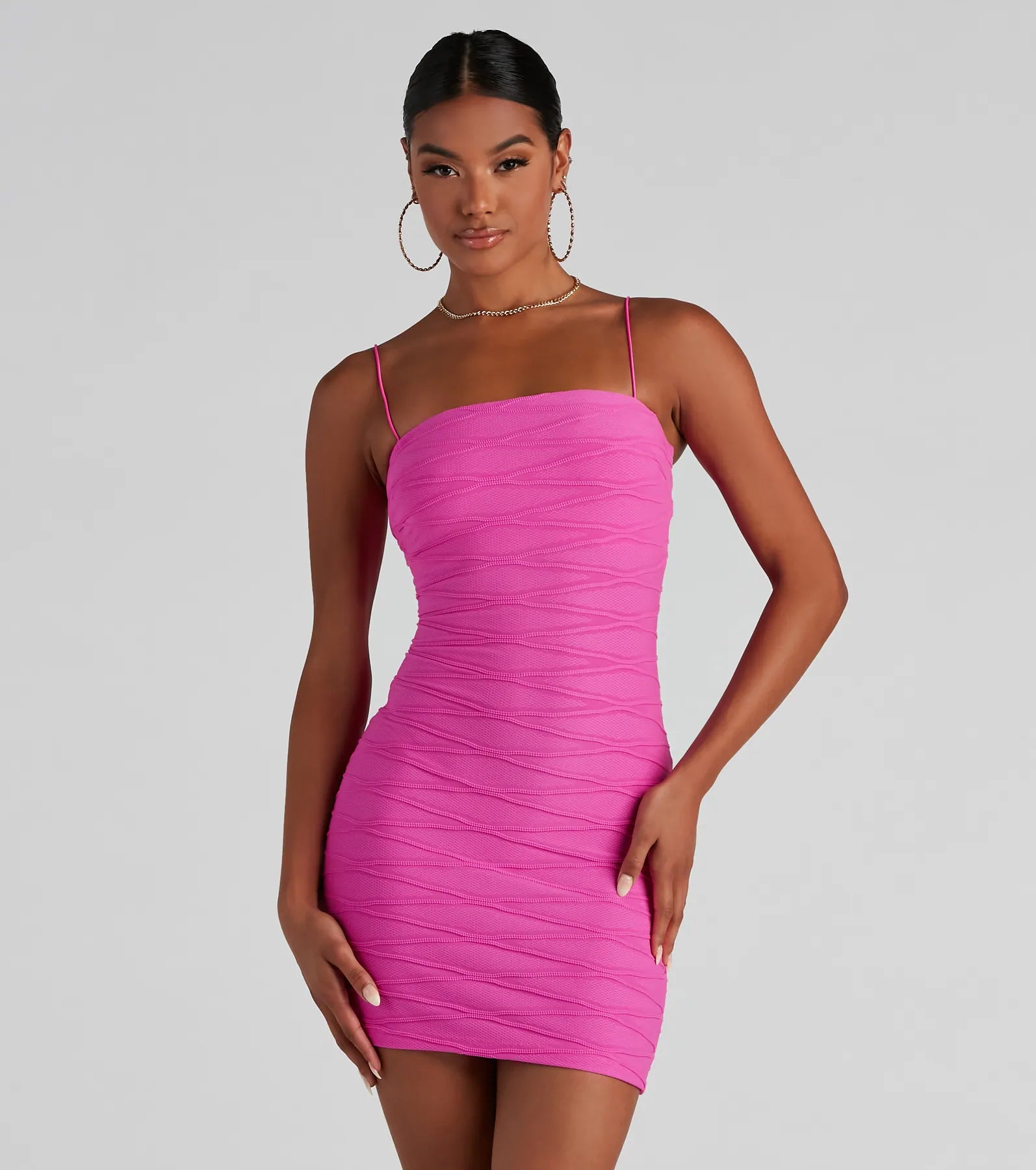 Dresses with Pleated Tulle Skirt for Ladies' Princess LookGimme Love Texture Knit Mini Dress Dresses with Pleated Tulle Skirt for Ladies' Princess LookGimme Love Texture Knit Mini Dress
