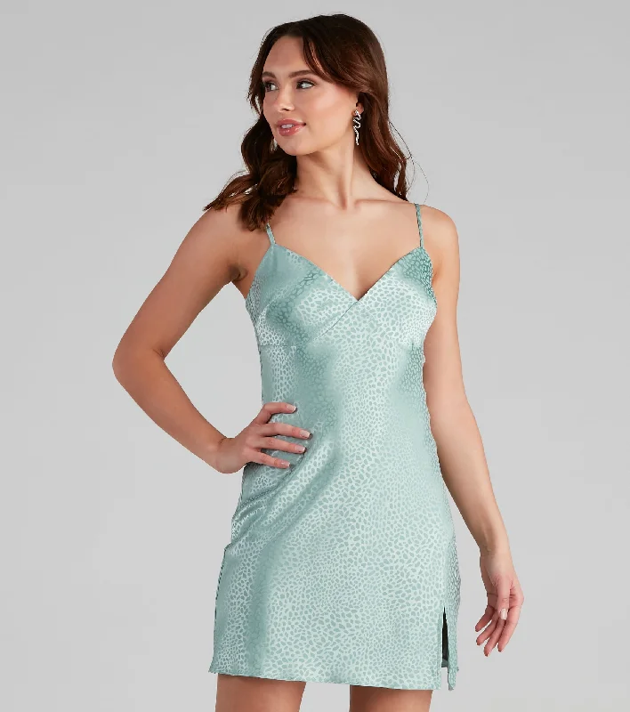 Dresses with Sequined Geometric Shapes for Ladies' Modern and Stylish LookJungle Queen Leopard Satin Slip Dress Dresses with Sequined Geometric Shapes for Ladies' Modern and Stylish LookJungle Queen Leopard Satin Slip Dress