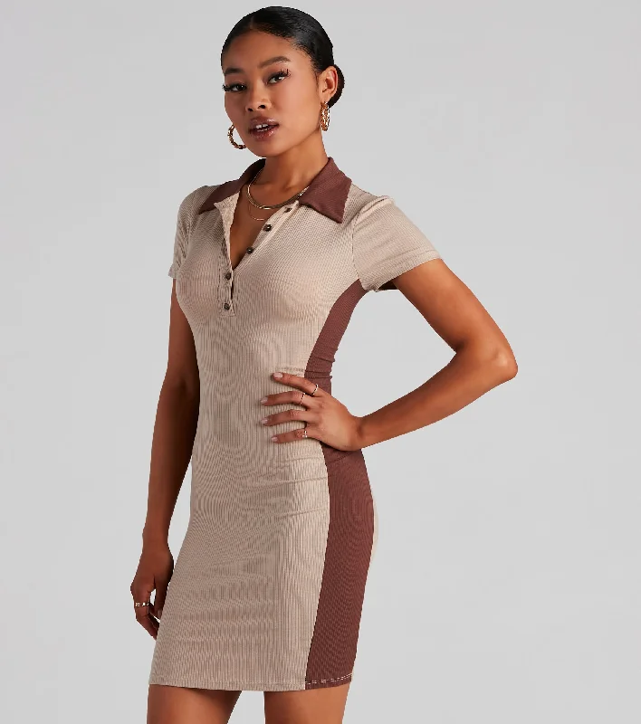 Long Dresses with Side Slit for Ladies' Mobility and StyleKeep Knit Chill Color Block Mini Dress Long Dresses with Side Slit for Ladies' Mobility and StyleKeep Knit Chill Color Block Mini Dress