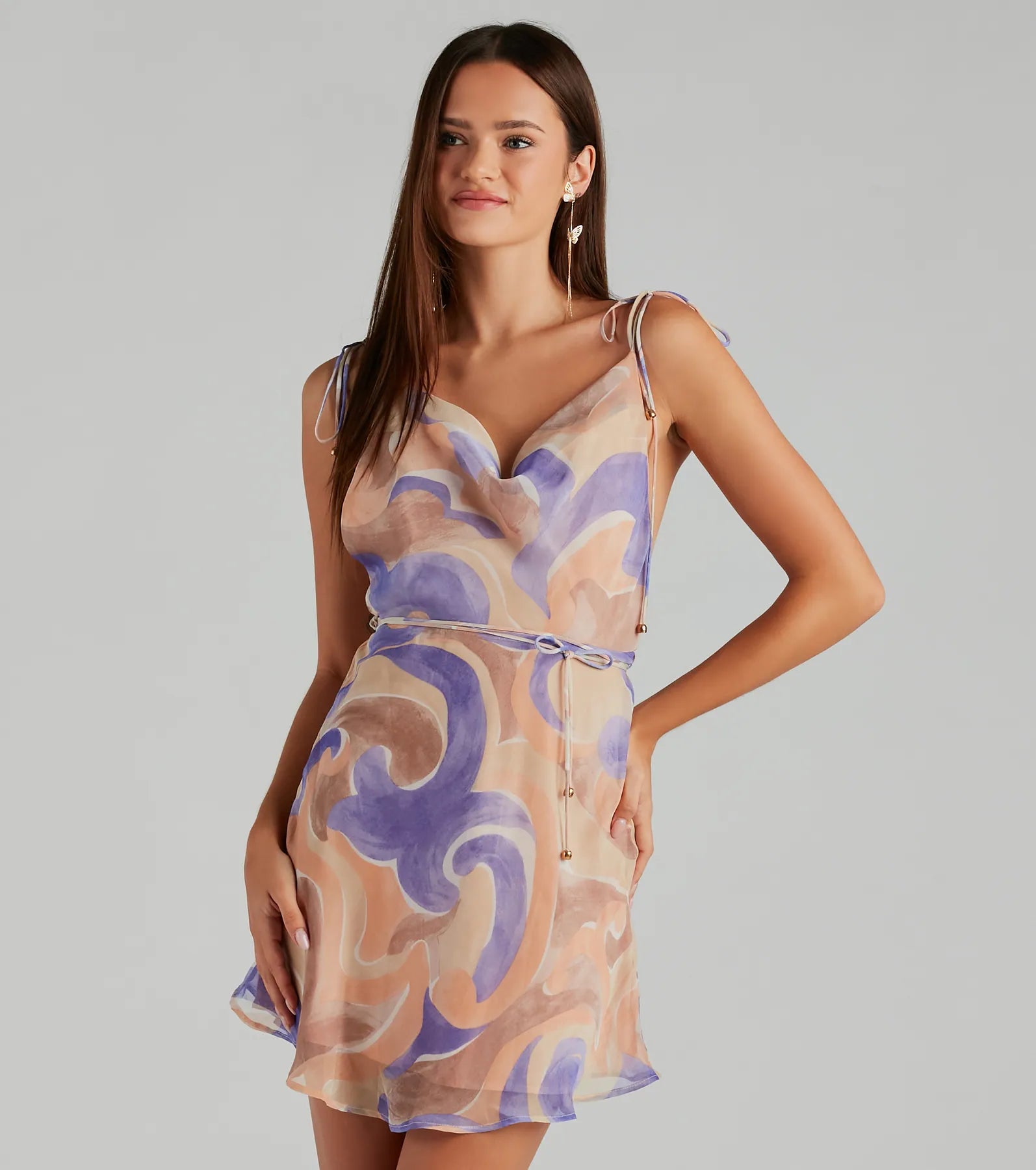 Sleeveless Dresses with Sequined Neckline for Ladies' Glamorous LookMomemt To Marvel Chiffon A-Line Short Dress Sleeveless Dresses with Sequined Neckline for Ladies' Glamorous LookMomemt To Marvel Chiffon A-Line Short Dress