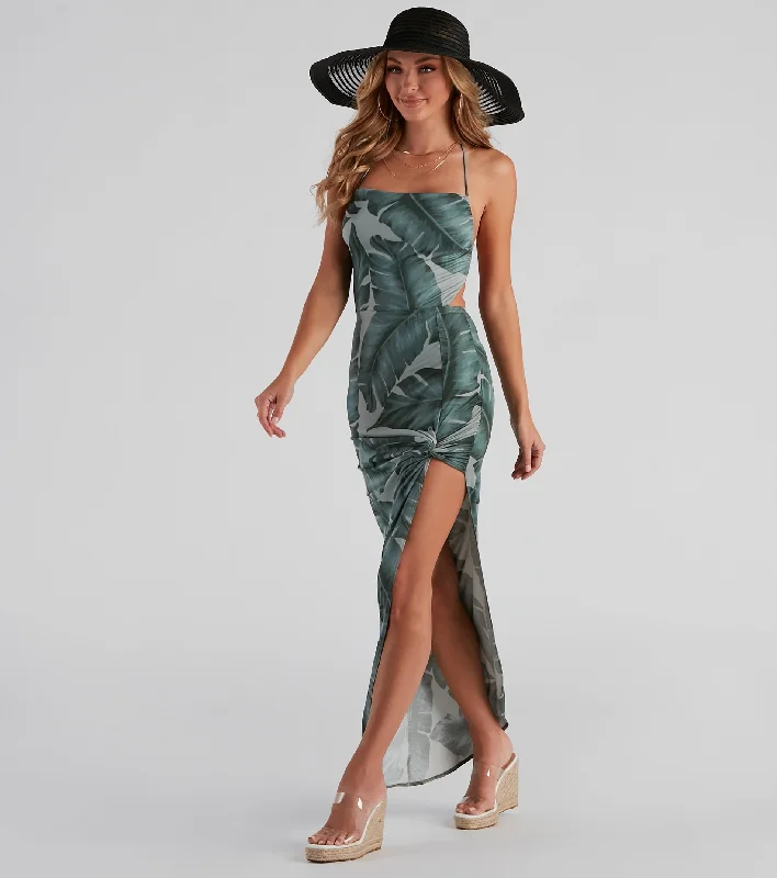 Dresses with Lace and Tulle Combo for Ladies' Dreamy LookNatural Beauty Tropical Maxi Dress Dresses with Lace and Tulle Combo for Ladies' Dreamy LookNatural Beauty Tropical Maxi Dress