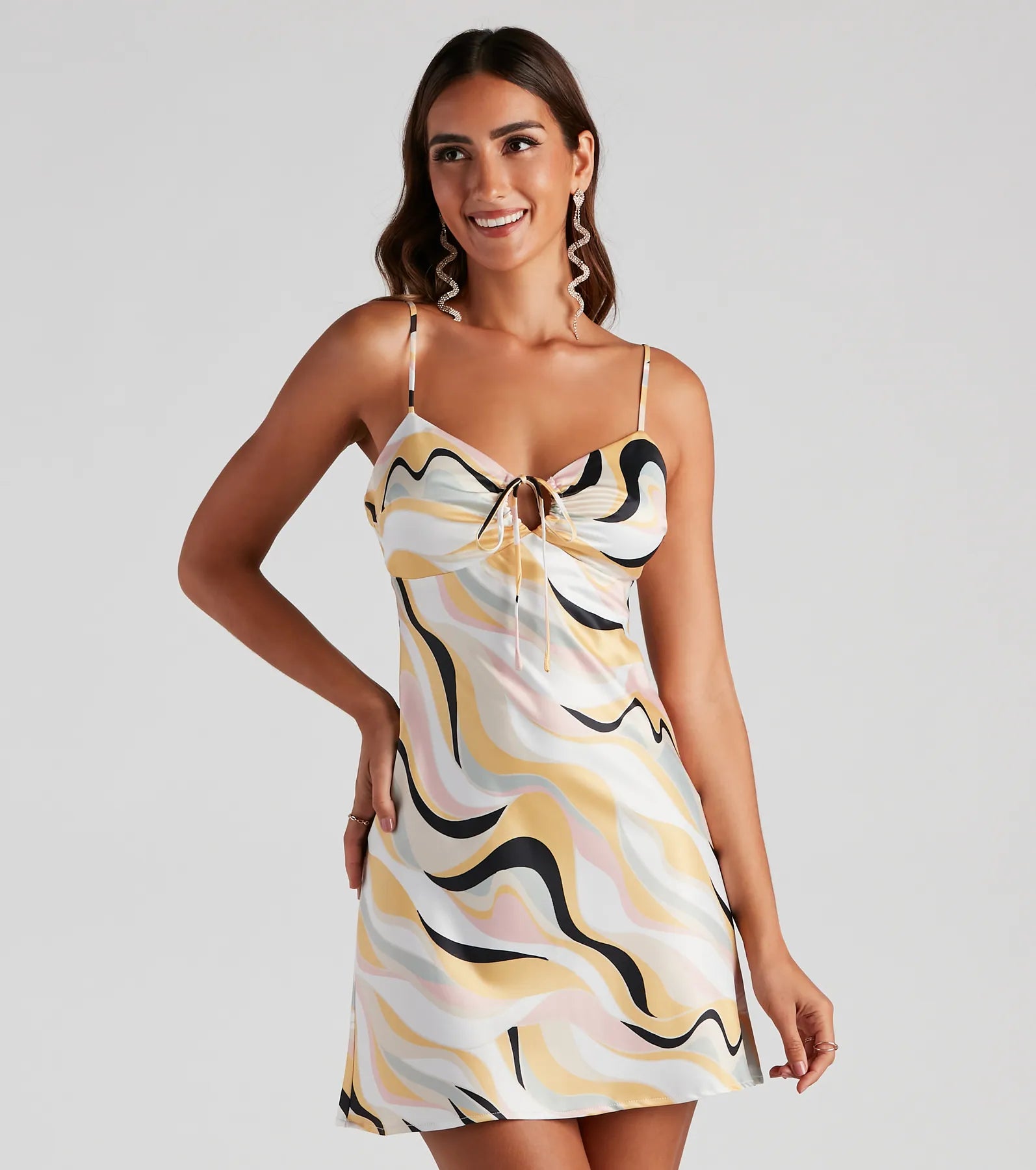 Dresses with Sequined Star Motifs for Ladies' Celestial and Elegant LookRetro Muse Satin Slip Dress Dresses with Sequined Star Motifs for Ladies' Celestial and Elegant LookRetro Muse Satin Slip Dress