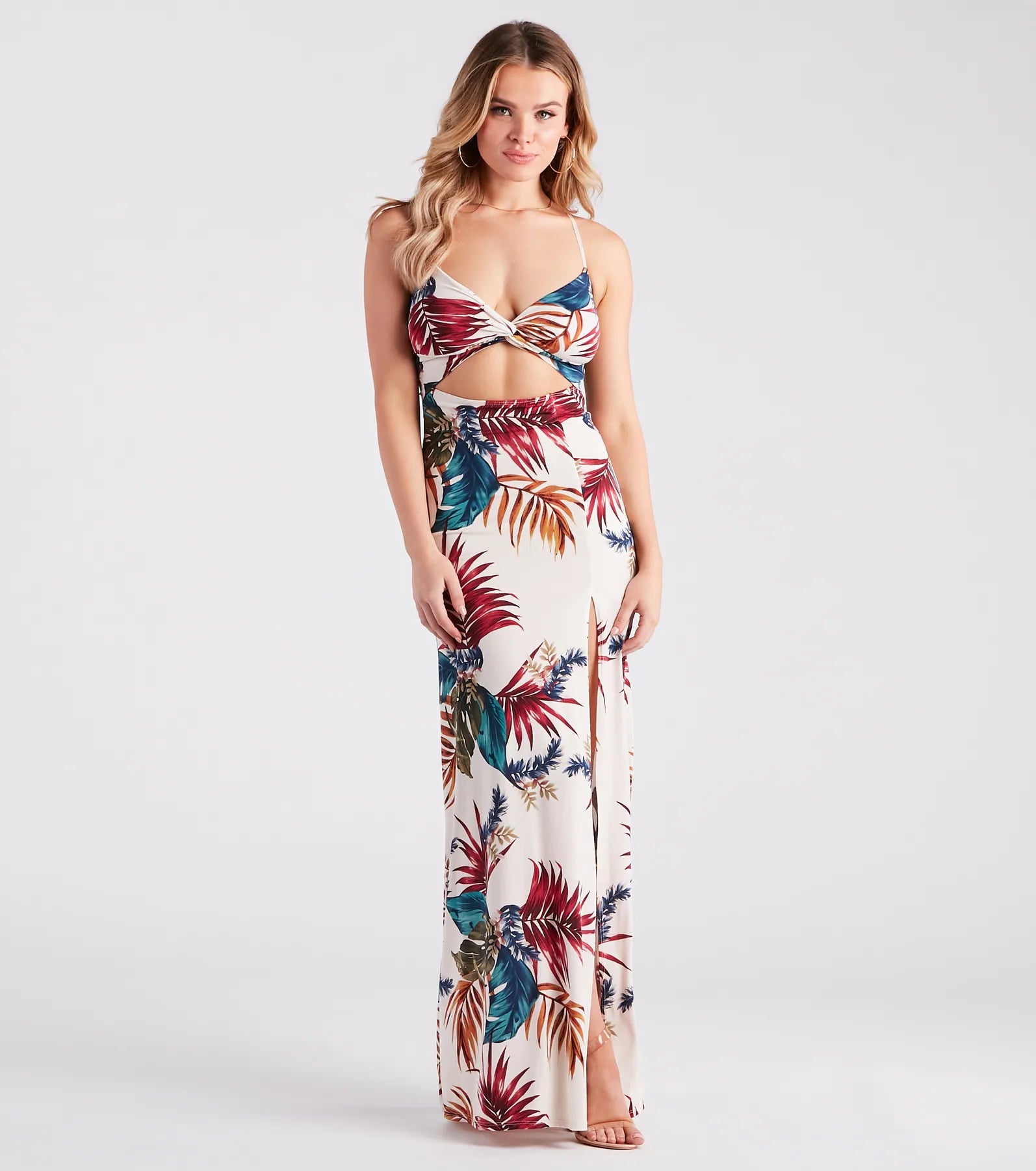 Dresses with Embroidered Birds and Sequined Floral Motifs and Satin and Lace Combo for Ladies' Nature Inspired and Romantic LookVacation Awaits Tropical Print Cutout Maxi Dress Dresses with Embroidered Birds and Sequined Floral Motifs and Satin and Lace Combo for Ladies' Nature Inspired and Romantic LookVacation Awaits Tropical Print Cutout Maxi Dress