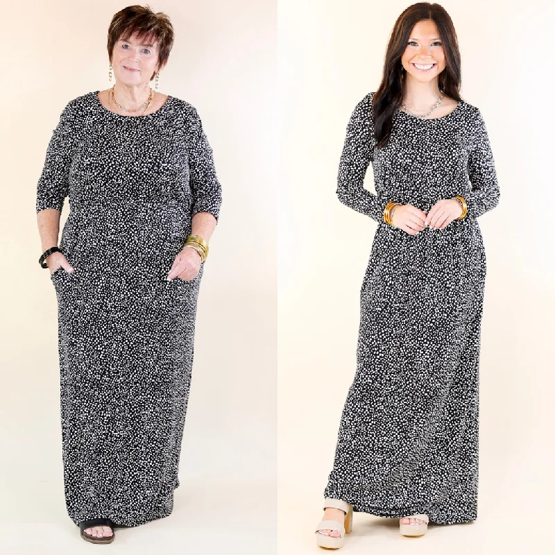 Maxi Dresses Paired with Cropped Tops for a Sexy and Trendy StyleDowntown Spotlight Long Sleeve Dotted Babydoll Maxi Dress in Black Maxi Dresses Paired with Cropped Tops for a Sexy and Trendy StyleDowntown Spotlight Long Sleeve Dotted Babydoll Maxi Dress in Black
