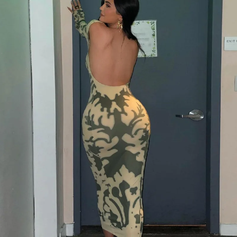 Maxi Dresses with Tropical Floral Prints for a Beachy LookTrendy Long Sleeve Camo Print Maxi Dress - Green Maxi Dresses with Tropical Floral Prints for a Beachy LookTrendy Long Sleeve Camo Print Maxi Dress - Green
