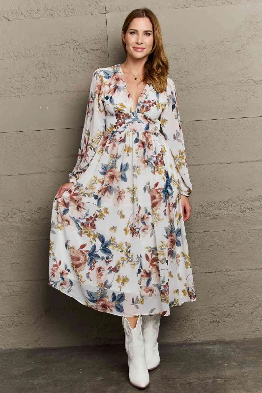 Black Lace Maxi Dresses for a Sexy AppealOneTheLand Good Day Chiffon Floral Midi Dress Black Lace Maxi Dresses for a Sexy AppealOneTheLand Good Day Chiffon Floral Midi Dress