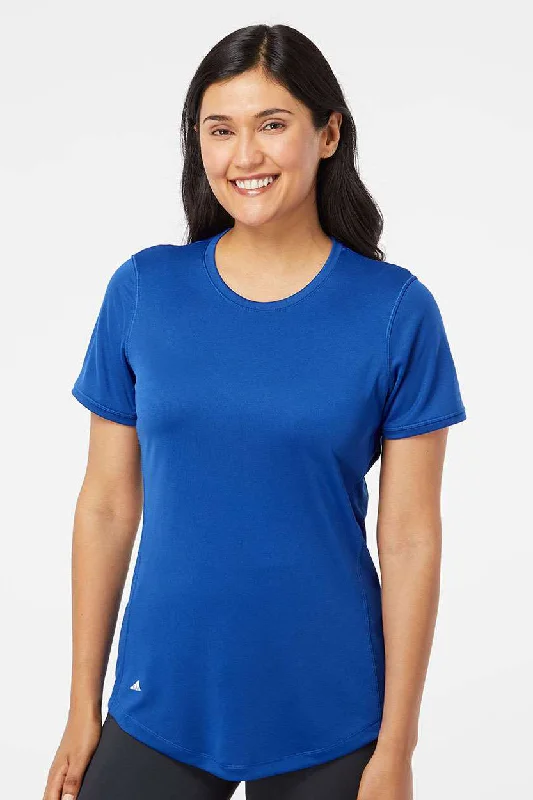 Tassel - trimmed women's T - shirt for a bohemian styleAdidas Womens UPF 50+ Short Sleeve Crewneck T-Shirt - Collegiate Royal Blue Tassel - trimmed women's T - shirt for a bohemian styleAdidas Womens UPF 50+ Short Sleeve Crewneck T-Shirt - Collegiate Royal Blue