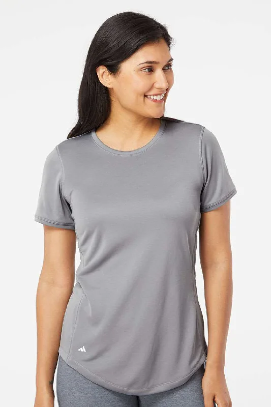 Women's oversized tunic T - shirt for a relaxed fitAdidas Womens UPF 50+ Short Sleeve Crewneck T-Shirt - Grey