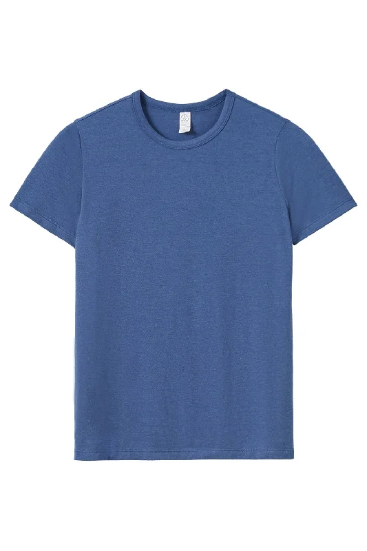 Women's T - shirt with a burnout geometric patternAlternative Womens Modal Short Sleeve Crewneck T-Shirt - Heritage Royal Blue