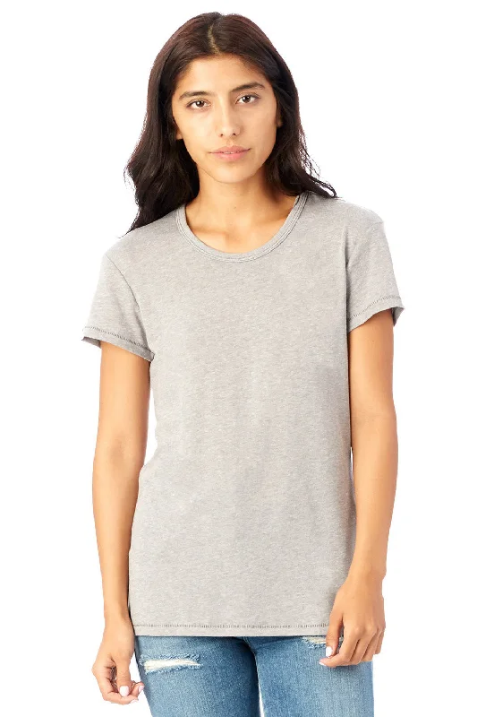 Women's T - shirt with a metallic - colored threadAlternative Womens Keepsake Vintage Jersey Short Sleeve Crewneck T-Shirt - Smoke Grey