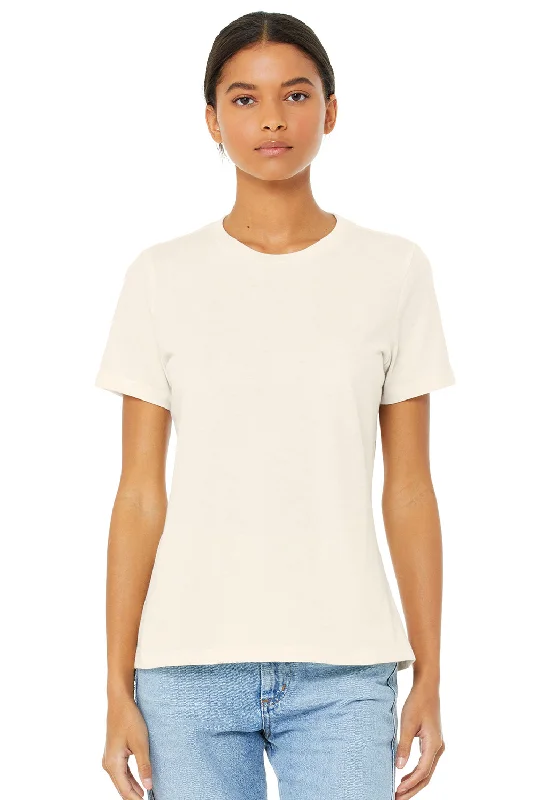 Tie - dye women's T - shirt in unique patternsBella + Canvas Womens CVC Short Sleeve Crewneck T-Shirt - Heather Natural
