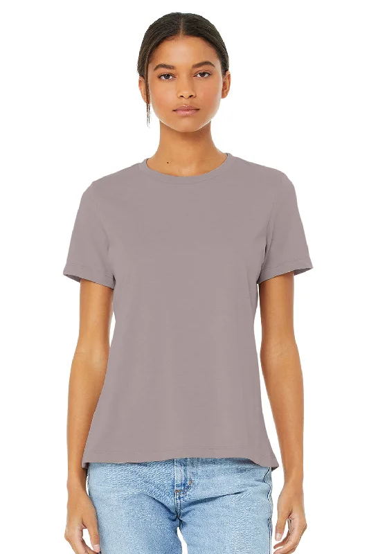 Women's turtleneck T - shirt for a sophisticated appearanceBella + Canvas Womens CVC Short Sleeve Crewneck T-Shirt - Heather Pink Gravel