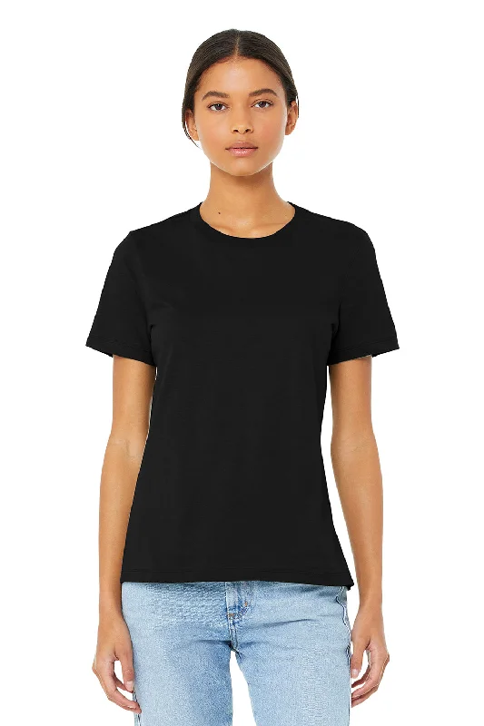 Longline women's T - shirt for a more covered - up styleBella + Canvas Womens CVC Short Sleeve Crewneck T-Shirt - Solid Black