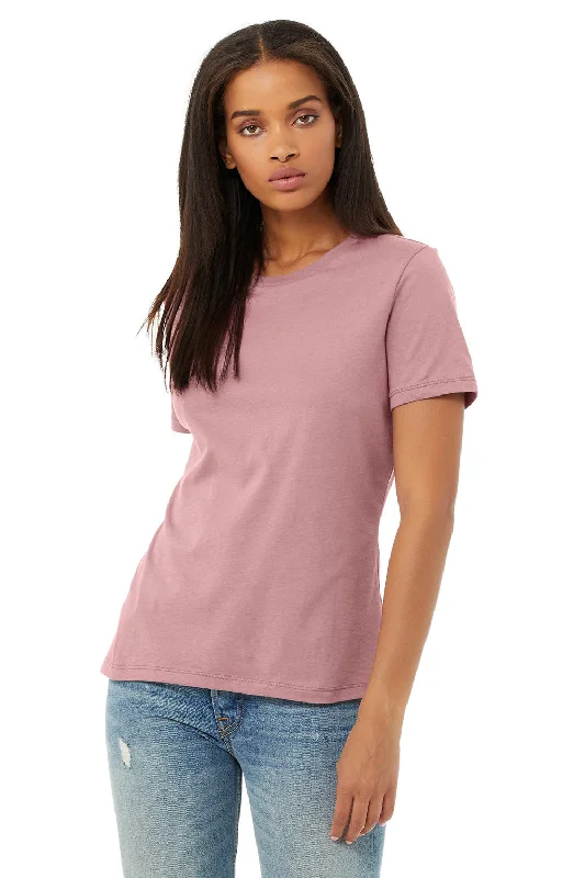 Color - blocked women's T - shirt for a bold statementBella + Canvas Womens Relaxed Jersey Short Sleeve Crewneck T-Shirt - Orchid Color - blocked women's T - shirt for a bold statementBella + Canvas Womens Relaxed Jersey Short Sleeve Crewneck T-Shirt - Orchid