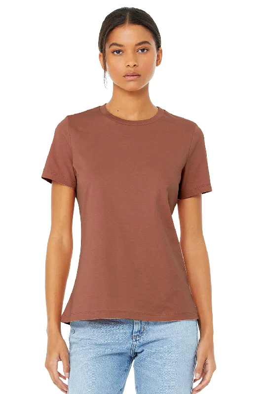 Printed women's T - shirt with animal printsBella + Canvas Womens Relaxed Jersey Short Sleeve Crewneck T-Shirt - Terracotta