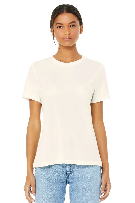 Sleeveless women's athletic T - shirt for workoutsBella + Canvas Womens Short Sleeve Crewneck T-Shirt - Natural